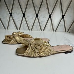 Loeffler Randall Daphne Pleated Bow Slides